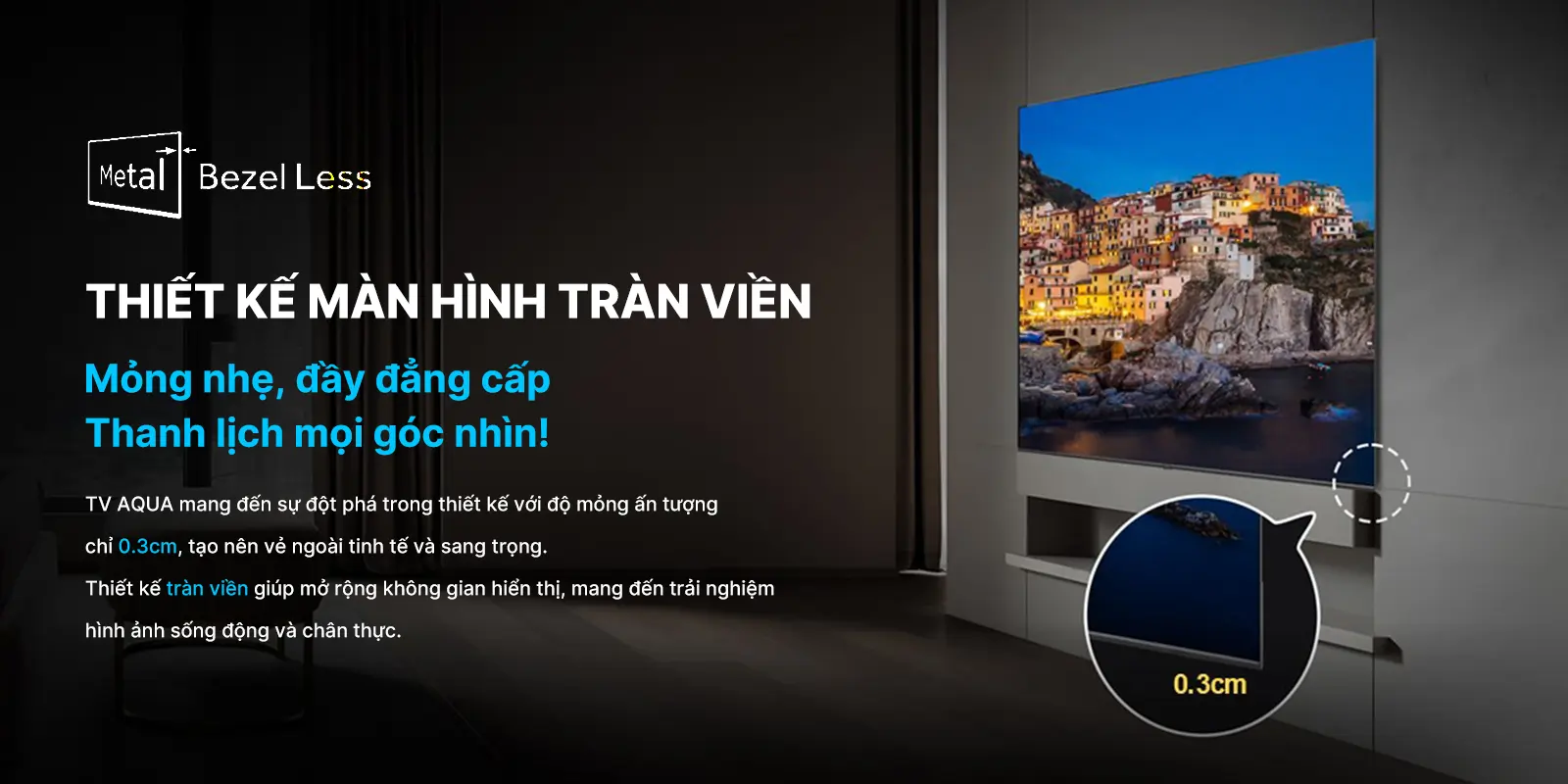 Tivi Aqua 4K 75 inch AQT75K85FUX
